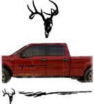 English Mount Hunting Deer Trailer Decals Truck Decal Side Set Vinyl Sticker Auto Decor Graphic Kit TT09
