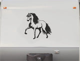 Equestrian Horse Trailer Vinyl Decals Enclosed Trailer Stickers Graphics Mural 238
