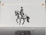 Equestrian Horse Trailer Vinyl Decals Enclosed Trailer Stickers Graphics Mural 239