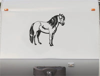 Equestrian Horse Trailer Vinyl Decals Enclosed Trailer Stickers Graphics Mural 240
