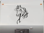 Equestrian Horseback Riding Horse Trailer Vinyl Decals Enclosed Trailer Stickers Graphics Mural 203