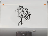Equestrian Horseback Riding Horse Trailer Vinyl Decals Enclosed Trailer Stickers Graphics Mural 203