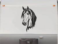 Equestrian Horseback Riding Horse Trailer Vinyl Decals Enclosed Trailer Stickers Graphics Mural 220