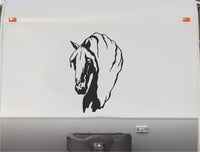 Equestrian Horseback Riding Horse Trailer Vinyl Decals Enclosed Trailer Stickers Graphics Mural 224