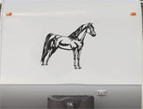 Equestrian Horseback Riding Horse Trailer Vinyl Decals Enclosed Trailer Stickers Graphics Mural 226