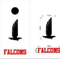 Falcons Football Cornhole Board Decal Sticker School Mascot