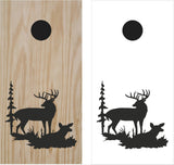 StickerChef Family Deer Cornhole Decal Set Boards Bean Bag Toss Sticker