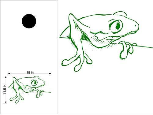 Frog Animal Cornhole Board Decals Stickers Both Boards