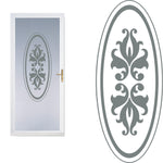 Front Door Etched Glass Vinyl Decal Frosted Film Decals Oval