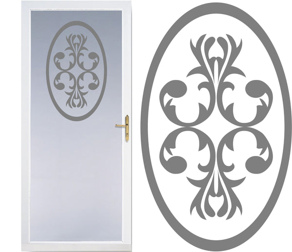 Front Door Etched Glass Vinyl Decals Privacy Safety Stickers Film Entry Way 17b