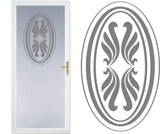 Front Door Etched Glass Vinyl Decals Privacy Safety Stickers Film Entry Way 18b