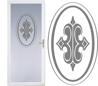 Front Door Etched Glass Vinyl Decals Safety Privacy Film Stickers 8b