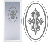 Front Door Etched Glass Vinyl Decals Safety Privacy Film Stickers 8b