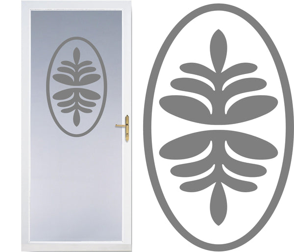Front Door Etched Glass Vinyl Decals Safety Privacy Film Stickers 9b