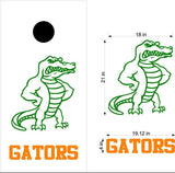 Gators Football School Mascot Cornhole Board Vinyl Decal Sticker