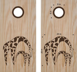 StickerChef Giraffe Cornhole Board Decals Bean Bag Toss Sticker