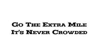 Go The Extra Mile Inspirational Words Quote Home Decor Vinyl Wall Art Stickers Decals Graphics