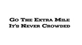 Go The Extra Mile Inspirational Words Quote Home Decor Vinyl Wall Art Stickers Decals Graphics