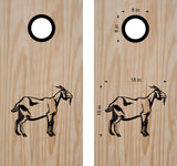 Goat Cornhole Board Decals Bean Bag Toss Sticker