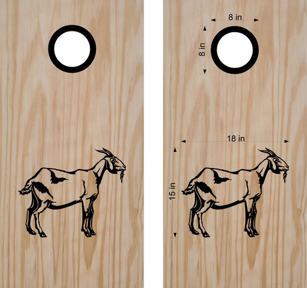 Goat Cornhole Board Decals Bean Bag Toss Sticker