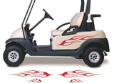 Golf Cart Decals Accessories Go Kart Stickers Tribal Flames Stripes GC34