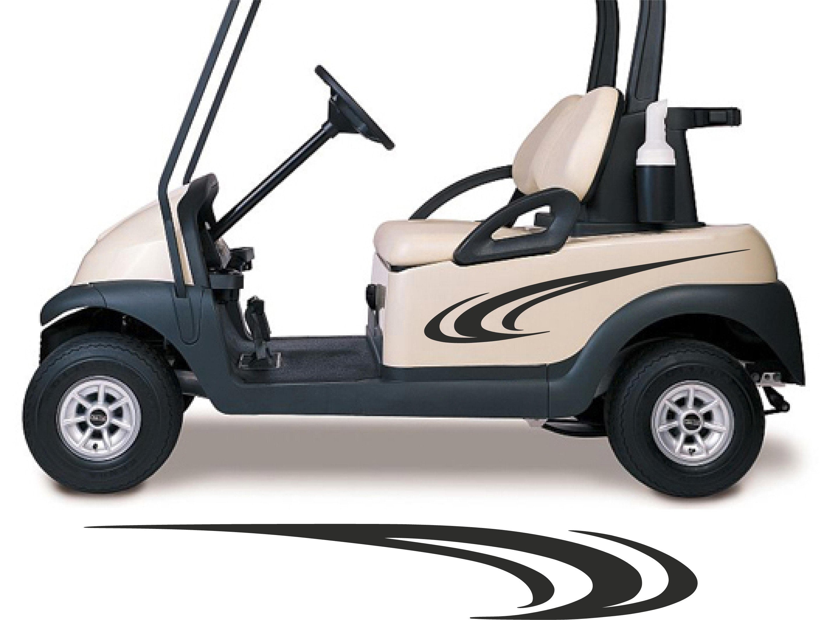 Golf Cart Decals GC514, Custom Colours for Personalisation