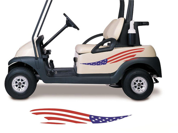 Golf Cart Decals Side By Side ATV Go Cart Stickers Graphics Tribal Flames Stripes GC88