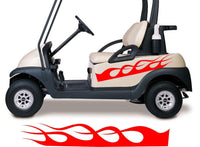 Golf Cart Go Kart Decals Side By Side Stickers Graphics Tribal Flames Stripes GG12