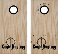 Gone Hunting Cornhole Decal Set Boards Bean Bag Toss Sticker