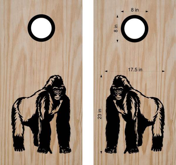 StickerChef Gorilla 2 Cornhole Board Decals Bean Bag Toss Sticker