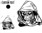 Grim Reaper Skull Skulls Cornhole Board Decals Flag Stickers SK29