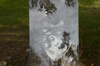 Sea Turtle Etched Glass Vinyl Shower Door Decal - Ocean-Inspired Home Decor