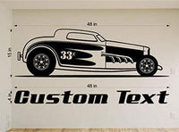 StickerChef Happy Hot Rod Car Wall Decals Stickers Graphics Man Cave Boys Room Décor