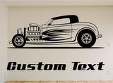 Hard Top Rat Rod Car Wall Decal - Auto Wall Mural - Vinyl Stickers - Boys Room Decor