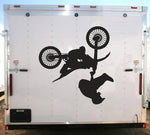 Heel Kicker Motorcycle Trick Decal Racing Trailer Stickers
