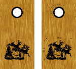 StickerChef High Tailing Bucks Cornhole Board Decals Sticker