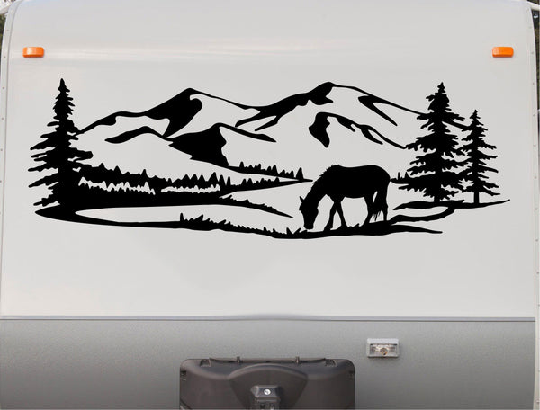 Camper RV Decals Mountains Replacement Decal Trailer Motorhome Sticker