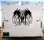 Horses Checkered Decal Auto Truck Trailer Stickers RH005