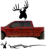 Hunting Deer Trailer Decals Truck Decal Side Set Vinyl Sticker Auto Decor Graphic Kit TT06