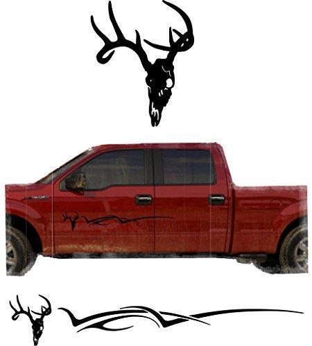 Hunting Deer Trailer Decals Truck Decal Side Set Vinyl Sticker Auto Decor Graphic Kit TT12 23 L x 4.5 T per Side