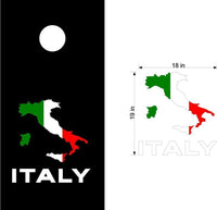 Italy Itailan Cornhole Board Vinyl Decal Sticker