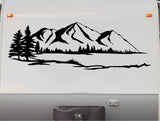 Lake Mountains RV Camper Replacement Decal Scene Trailer Stickers CT17