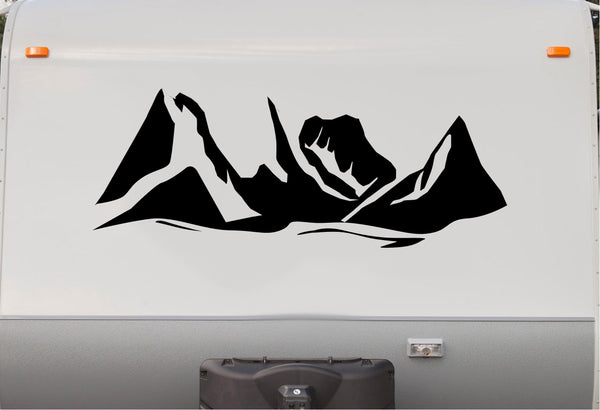 Camper RV Decals Mountains Replacement Decal Trailer Motorhome Sticker