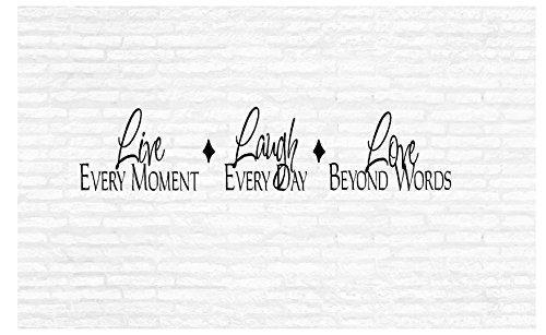 Live Laugh Love Inspirational Words Quote Home Decor Vinyl Wall Art Stickers Decals Graphics