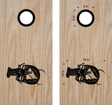 StickerChef Lobster Cornhole Board Decals Bean Bag Toss Sticker Fish