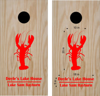 Lobster Cornhole Board Decals Stickers Animal Decals Set