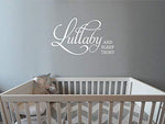 Lullaby and Sleep Tight Nursery Wall Decals Art Sticker Decal Home Decor