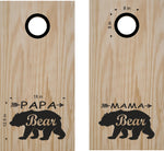 Cornhole Board Decal Mom Dad Bear Sticker