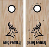 StickerChef Massive Buck Deer Hunting Cornhole Board Decals Wrap Stickers Bean Bag Toss with Rings