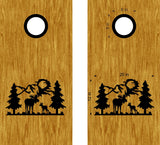 StickerChef Moose Cub Cornhole Board Decals Sticker